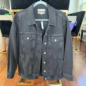 NWT Madewell Oversized Trucker Jacket in Faded Black